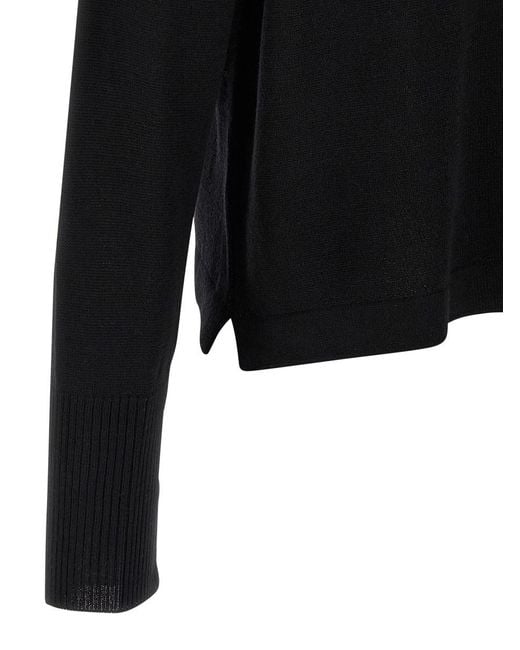 Ma'ry'ya Black Wool Sweater for men