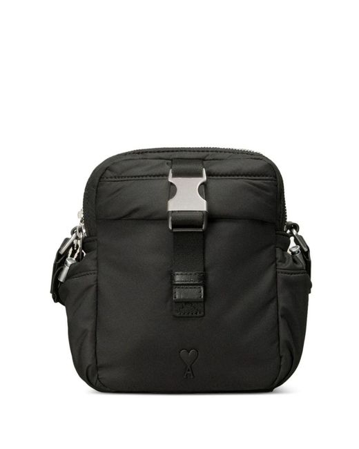 AMI Black Ami De Coeur Crossbody Bag for men