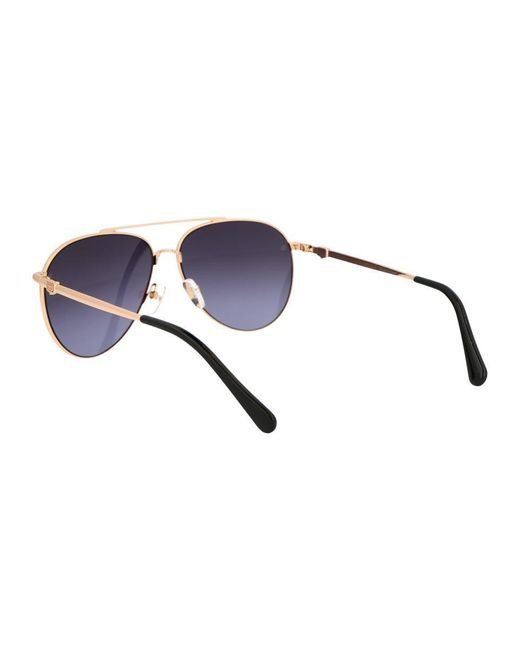 Chiara Ferragni Blue Pilot Frame Sunglasses