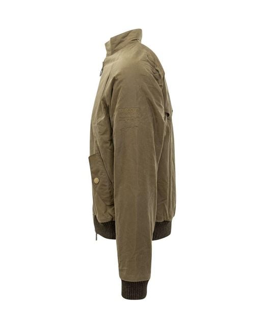 Barbour Green Barbour Bomber Jacket for men