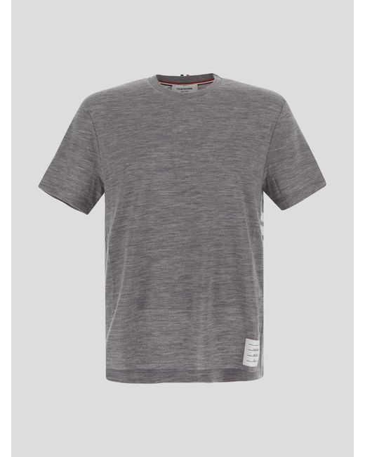 Thom Browne Gray Thome T-shirt for men