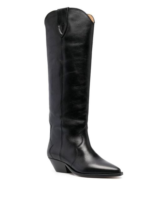 Isabel Marant Black Denvee Leather Boots