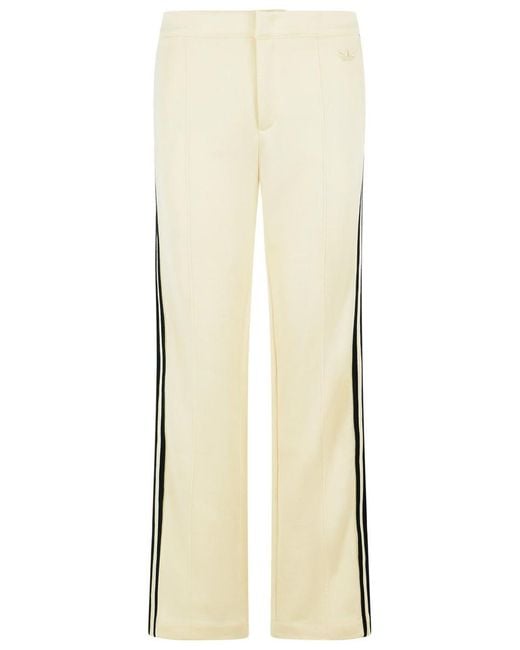 Adidas Originals Natural Ivory Cotton Blend Trousers