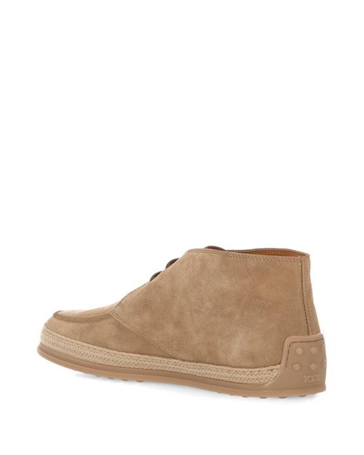 Tod's Brown Flat Shoes for men