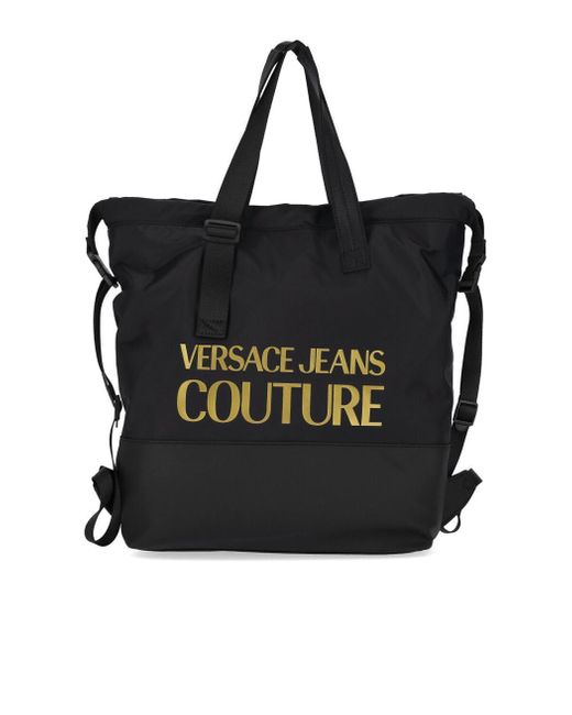 VERSACE JEANS COUTURE トートバッグ バロック ブラック レディース