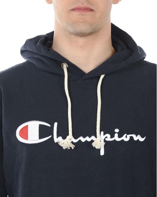 Champion Blue Sweatshirt Hoodie for men