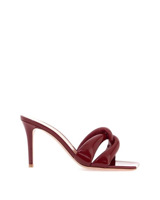 Gianvito Rossi Red Love Mules