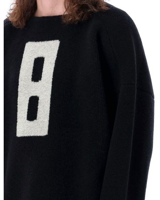Fear Of God Black Boucle Straight Neck Sweater for men