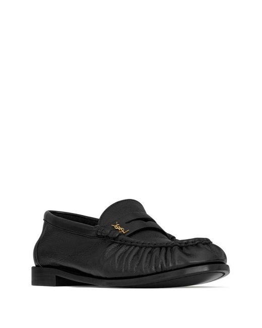 Saint Laurent Black Le Loafer 15 Leather Moccasins