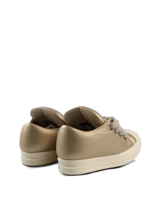Rick Owens Natural Jumbolace Low Sneaks