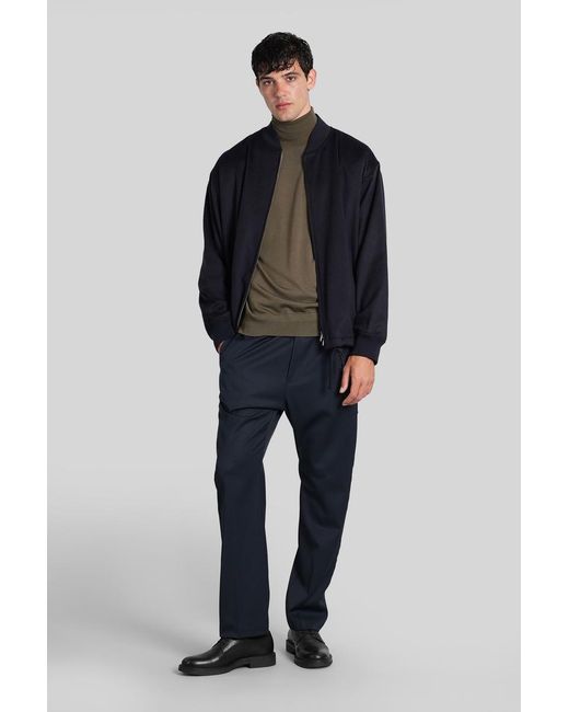 Barena Blue Giare Bomber Jacket for men