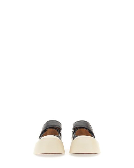 Marni White Leather Lace-up Shoes