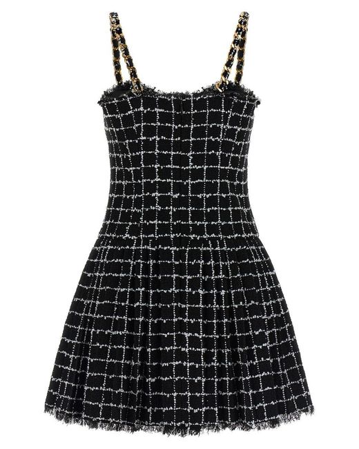 Balmain Black Tweed Dress