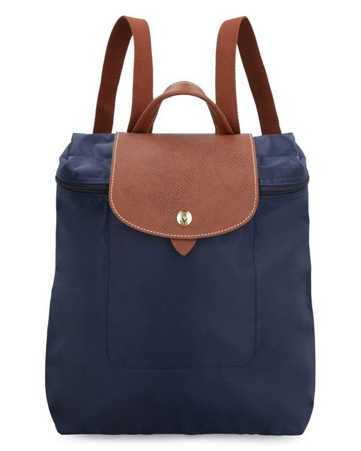 Longchamp Blue Le Pliage Original Nylon Backpack