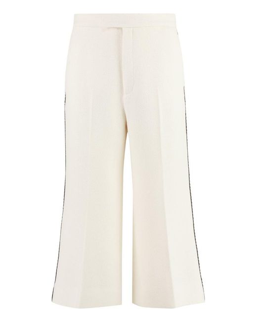 Gucci Natural Tweed Trousers