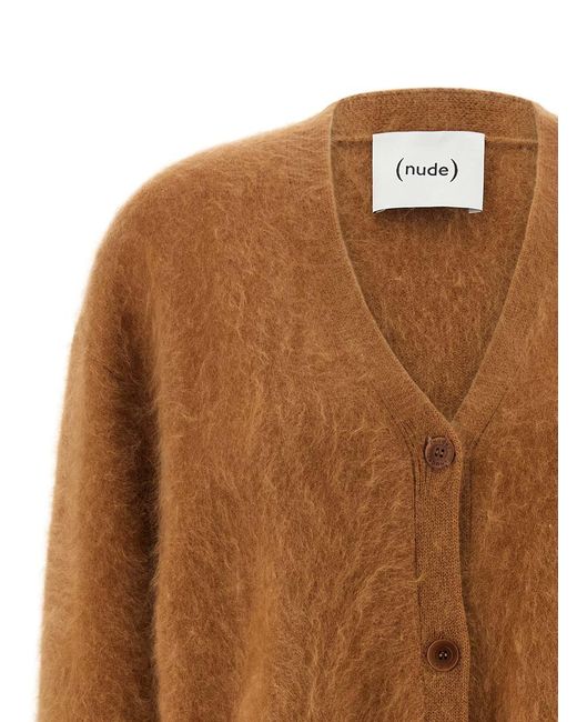 Nude Brown Cashmere Cardigan