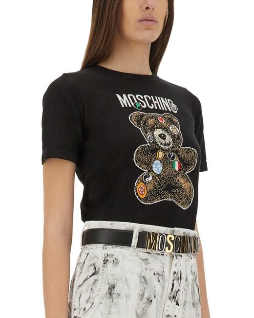Moschino Black Teddy Bear Sweater