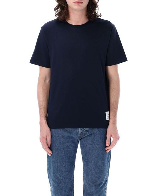 Thom Browne Blue Relaxed Fit T-Shirt for men