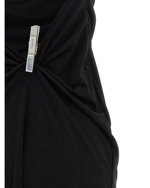 Coperni Black Washing Clip Gala Dress