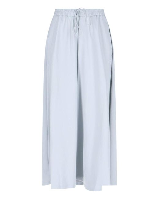 Y-3 Blue 3-Stripes" Maxi Skirt