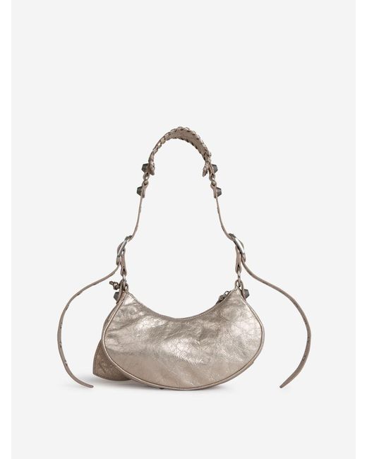 Balenciaga Natural Le Cagole Shoulder Bag