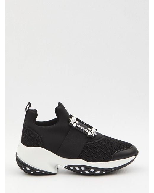 Roger Vivier Black Sneakers Viv' Run