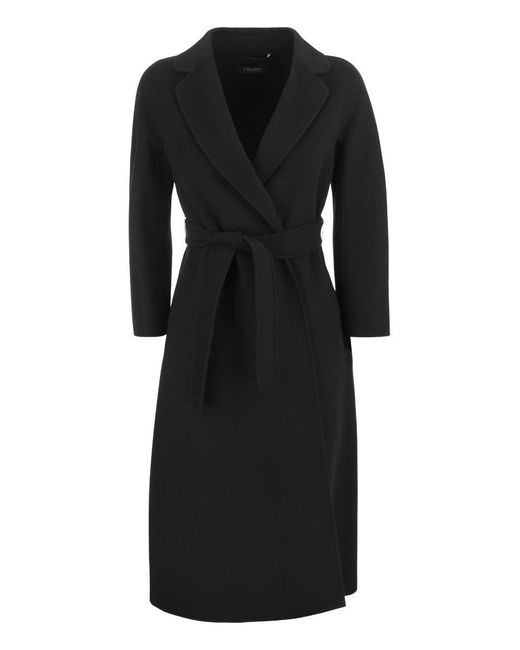 Max Mara Esturia - Wool Coat in Black | Lyst