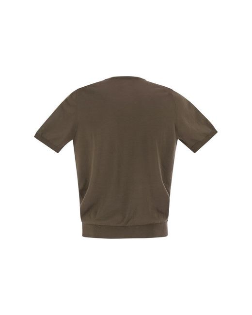 Tagliatore Multicolor Basic Short-Sleeved Cotton T-Shirt for men