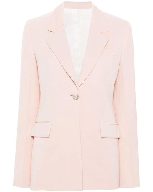 Lanvin Pink Single-breasted Tailored Jacket Clothing