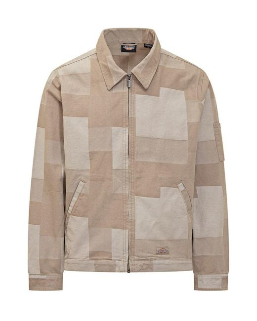 Dickies Brown Eisenhower Jacquard Jacket for men