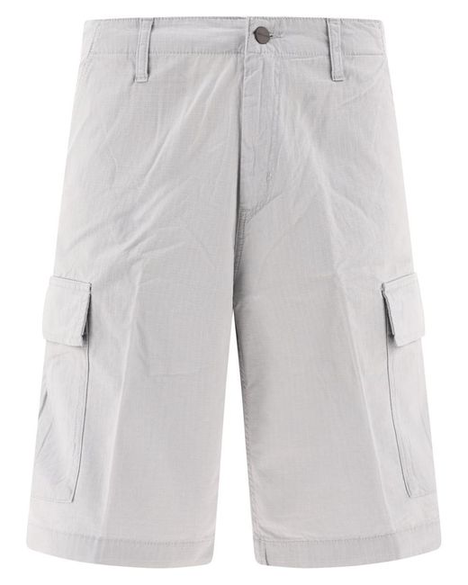 Carhartt Gray "Regular Cargo" Shorts for men