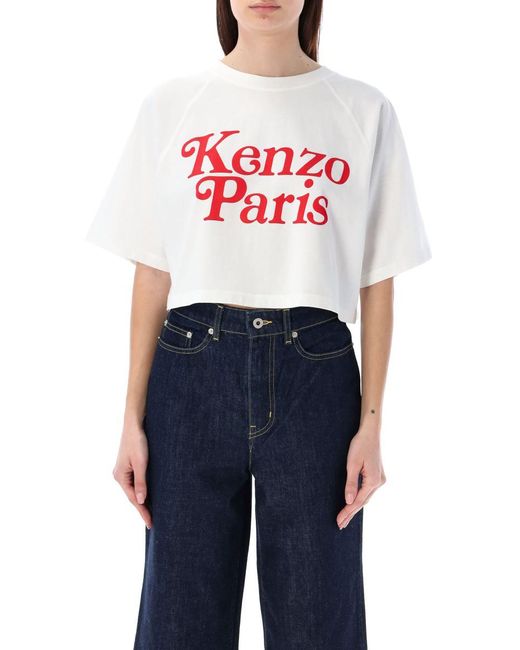 KENZO Blue By Verdy Cropped T-shirt
