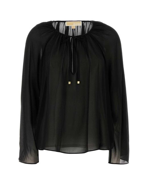 MICHAEL Michael Kors Black Georgette Blouse
