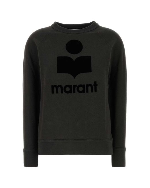 Isabel Marant Black Slate Cotton Blend Millyny Sweatshirt