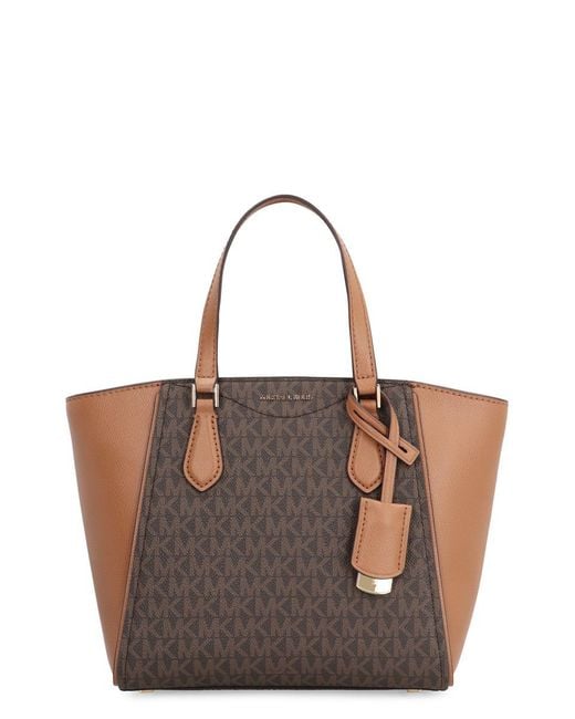 MICHAEL Michael Kors Brown Taryn Coated Canvas Tote for men