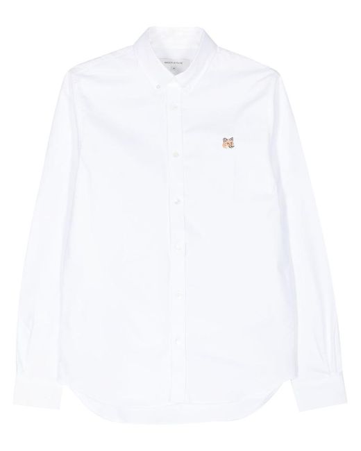 Maison Kitsuné White Maison Kitsune' Shirts for men