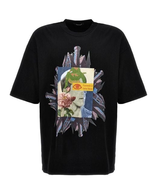 Undercover Black Printed T-Shirt for men