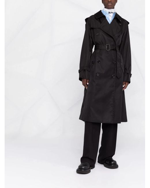 Prada Re-nylon Belted Trench Coat in 
