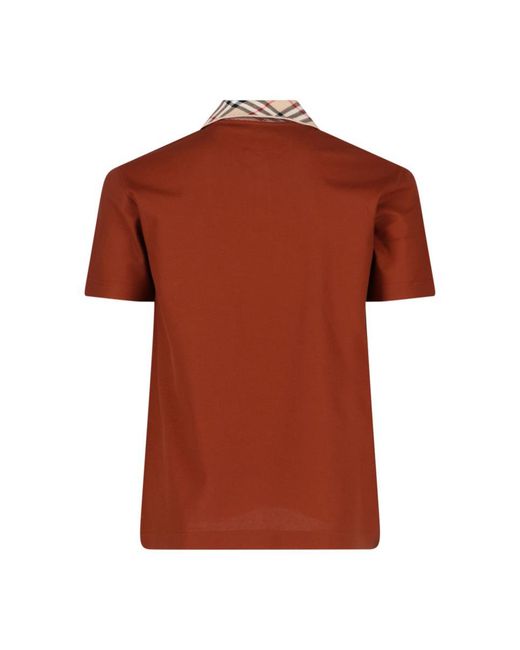 Burberry Red T-Shirts And Polos for men