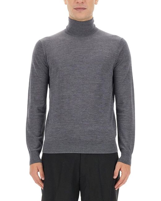 Ballantyne Gray Wool Turtleneck for men