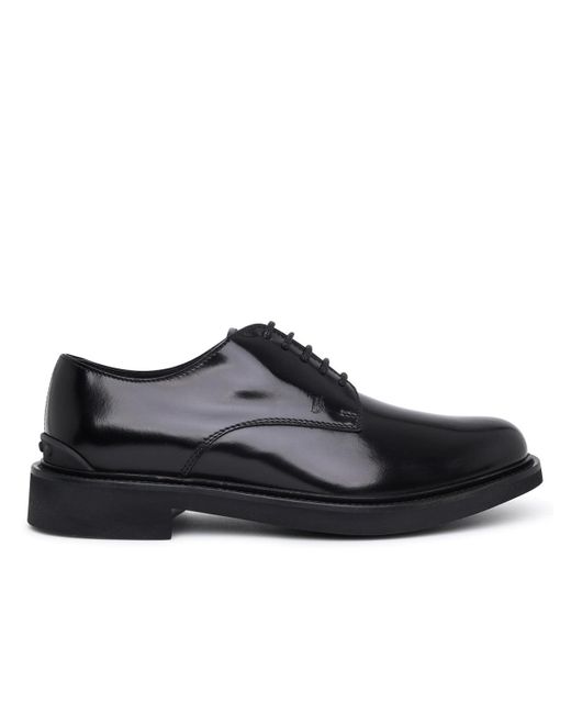 Tod's Leather Lacing in Black for Men | Lyst