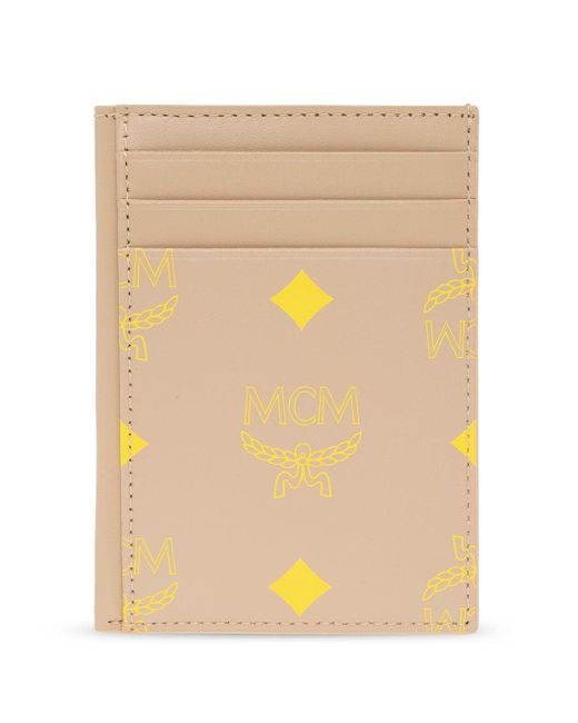 MCM Visetos Logo Card Wallet in Beige (Natural) for Men Lyst Canada