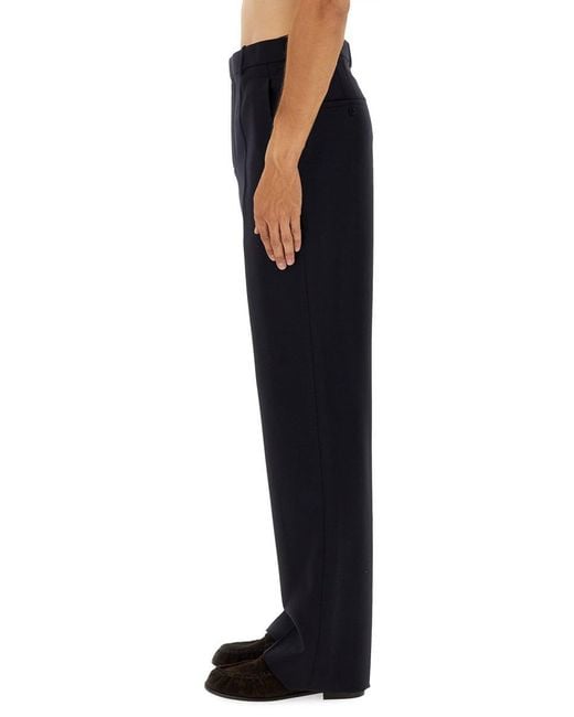 Saint Laurent Blue High Waist Pants for men