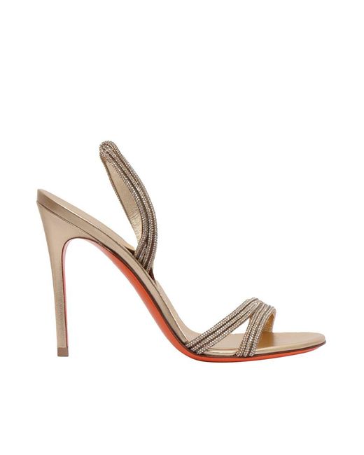 Santoni White High Sandals With Delicate Straps