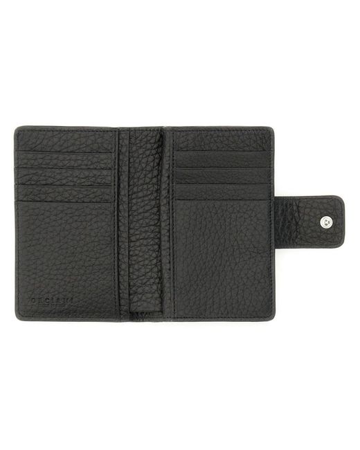 Orciani Gray Leather Wallet