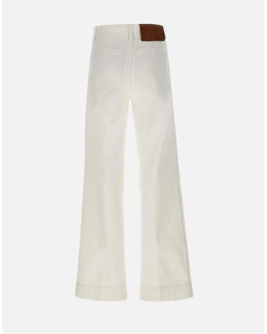 Victoria Beckham White Jeans
