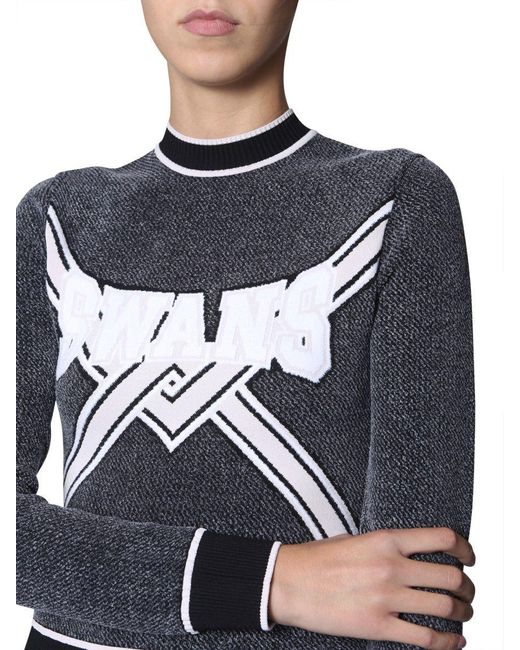 Off-White c/o Virgil Abloh Black Off- Cropped Sweater