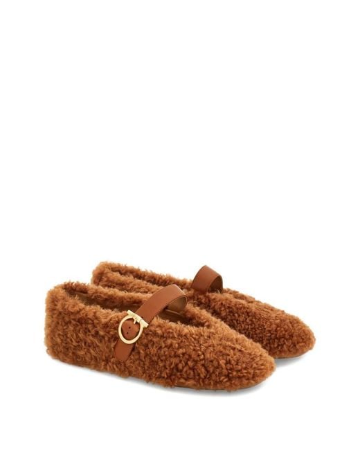 Ferragamo Brown Flat Shoes