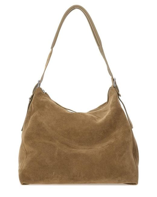 Lemaire Brown "hobo" Bag With Belt