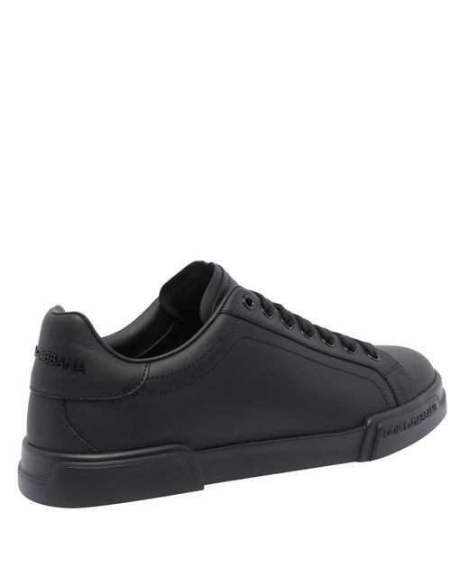 Dolce & Gabbana Black "Portofino" Sports Shoes for men